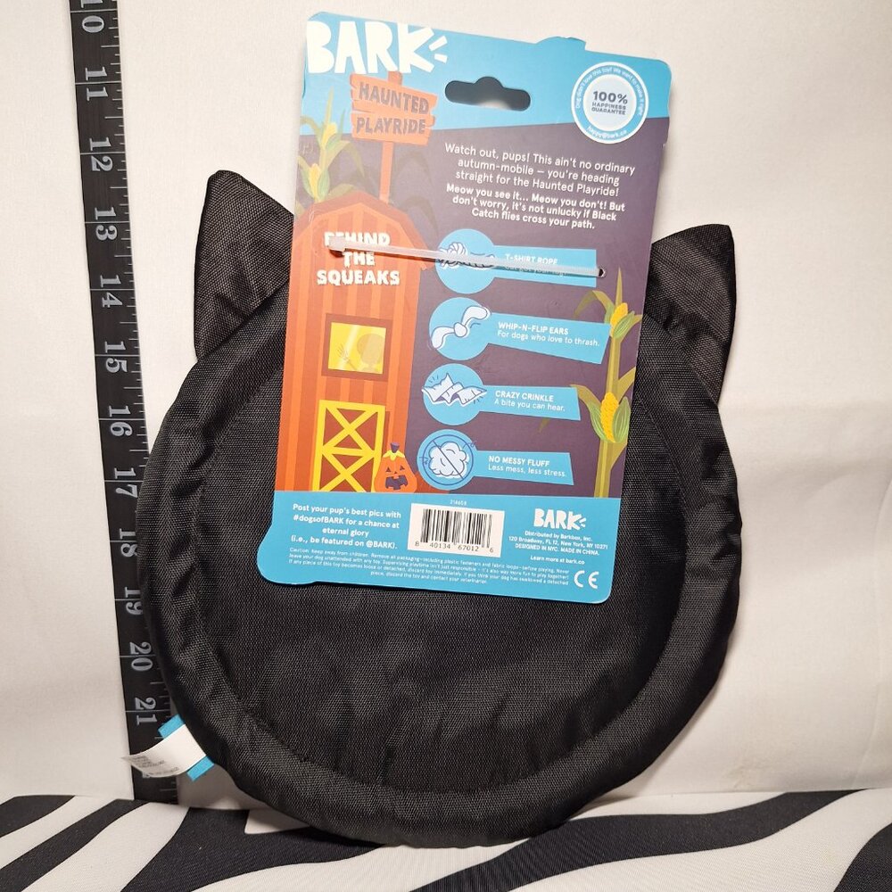 NWT Bark Black Catch Dog Toy All Dog Sizes - Picture 2 of 3